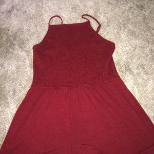 Red, Stretchy, Comfy, Romper